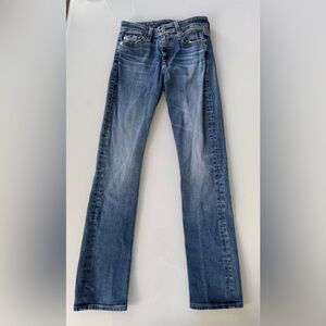 AG Adriano Goldschmied Mari High-Rise Slim Straight Jeans Size 25